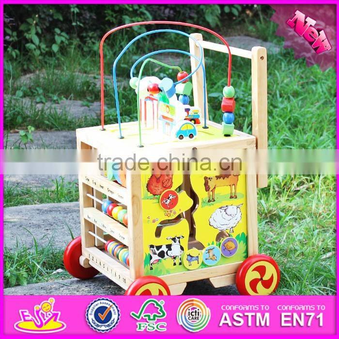 2016 Wholesale cheap children toy butterfly wooden puzzle ball maze W11H010