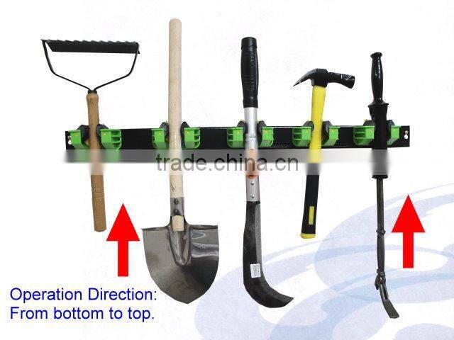 Plastic Garden Mop Storage Tool Holder Hanger Rack For Garden or Kitchen Tool
