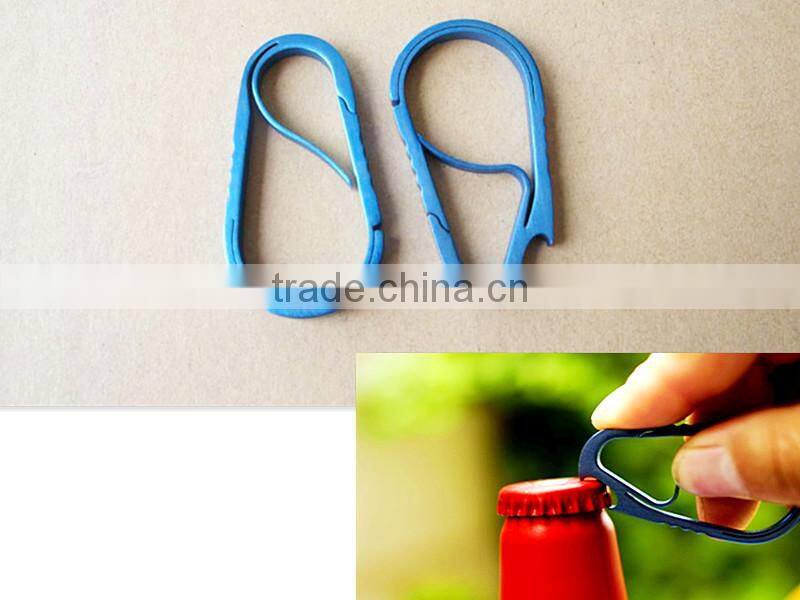 TK-1773 Outdoor edc tool Multi-function Titanium Alloy Quick Release Anti-lost Carabiner Bottle Opener