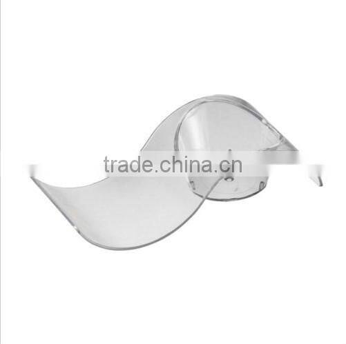 12 Plastic Small Curved Dishes - - - - -party dessert cocktail clear holder pack