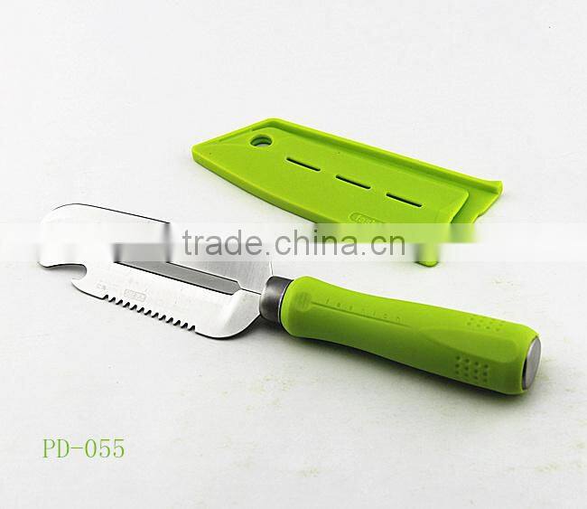 Best quality stainless steel vegetable peeler with cover PD-055