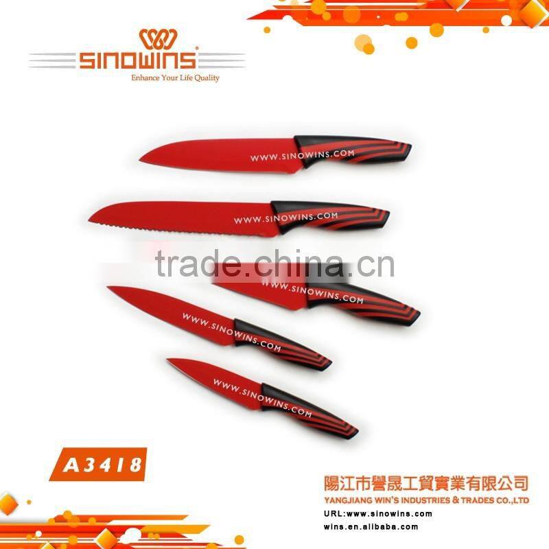 A-SK052 Super Quality Stainless Steel Steak Knife Set with Wooden Handle