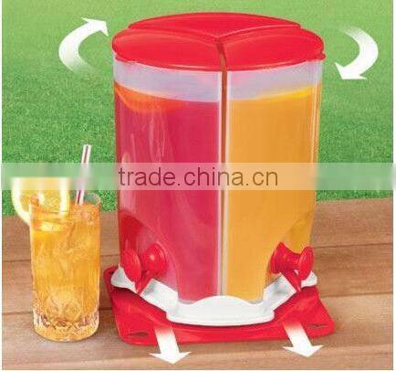 Cheap OEM 3 Spin compartment drink Beverage dispenser as seen on TV
