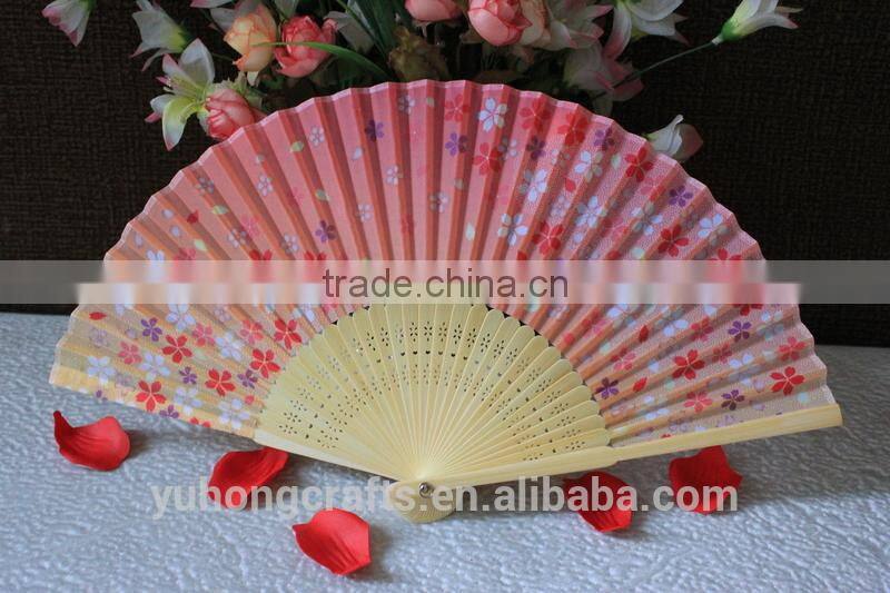 2016 Japanese folding bamboo cloth fan