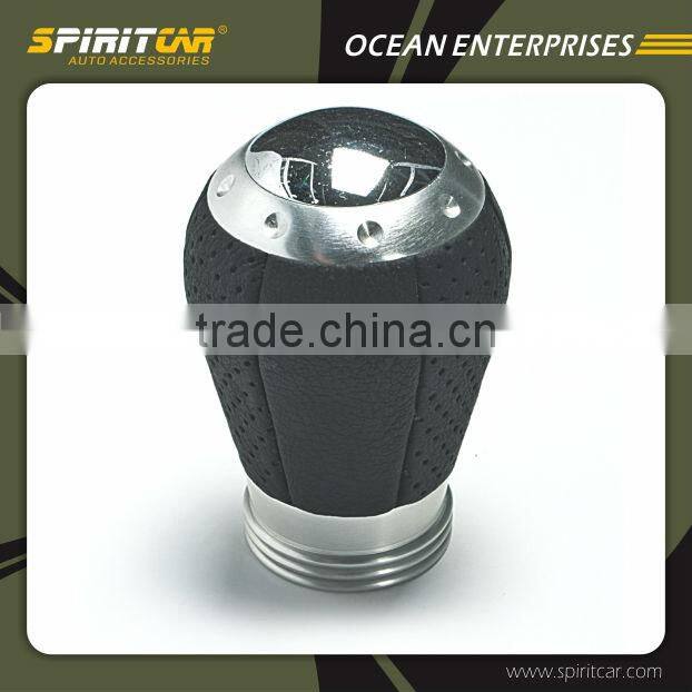 High Quality Aluminium Genuine Leather Peugeot Gear Knob