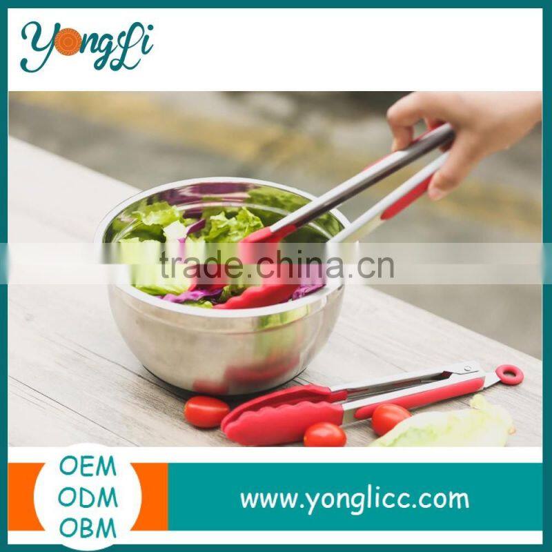 Kitchen Accessory Silicone Food Tong,Cooking Function of Food Tongs