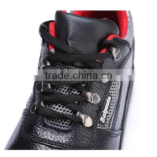 Labor Protective Rubber Sole Man leather safety shoe
