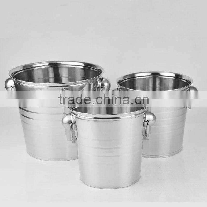 Wholesale champagne Beer Ice Bucket Custom Bulk Stainless Steel Metal Ice Bucket