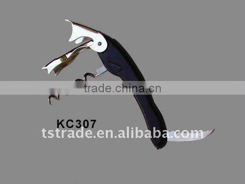 2014 new Stainless Steel Multi function Keychain wine bottle opener W1089C