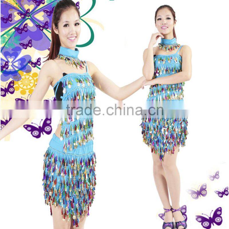 Shine Gold coin Club Sexy Dress Girl or lady summer party club dress