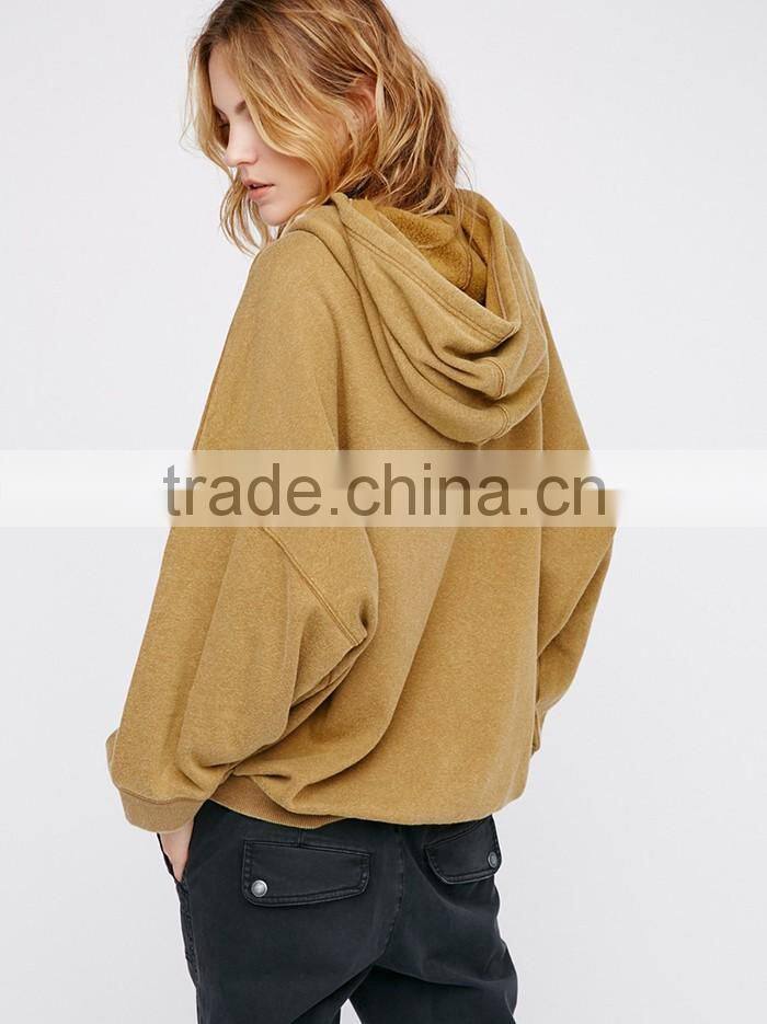 streetwear wholesale 100% cotton plain stylish oversized hoodie jacket multi color without zipper gym