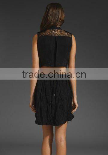 12DR082 FASHIONABLE DESIGN LACE DRESS SUMMER2012,HIGH QUALITY