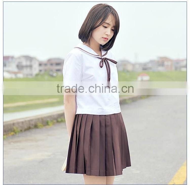 Custom Sailor School Uniform Shirt And Skirt