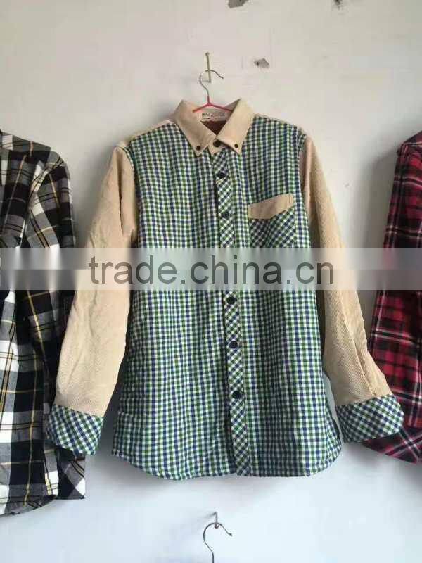 GZY latest shirts for men pictures high quality cheap winter brushed shirt stock 2017 export MIddle east