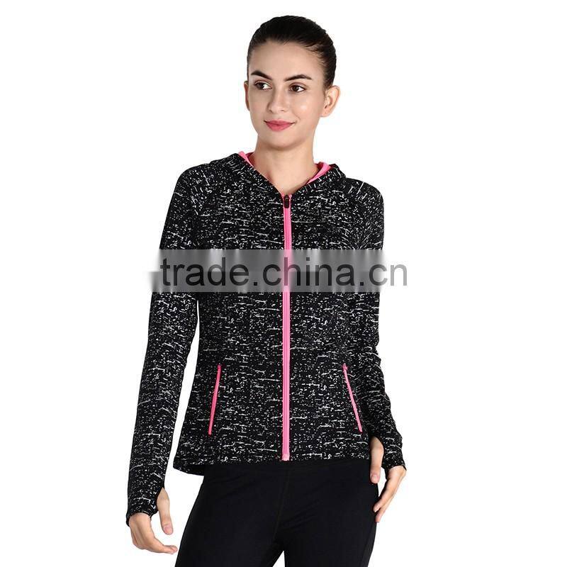 2017 Running Luminous Sport Exercise Set Yoga Gym Women Wear Sportswear Fitness Hooded Clothes And Pants