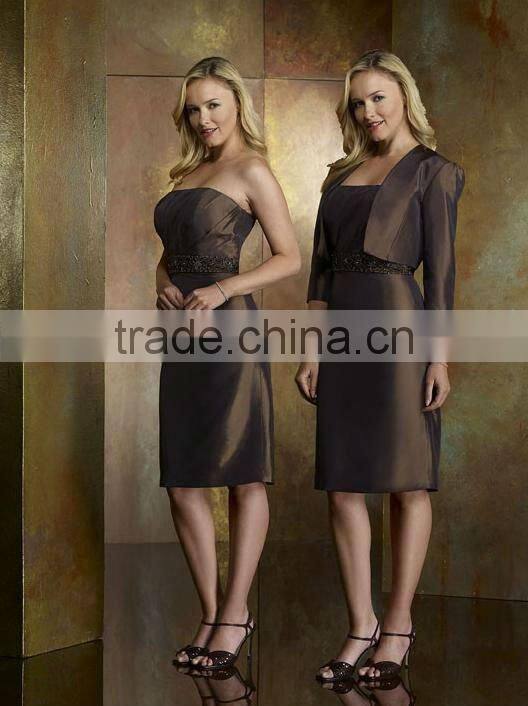 Classical Smooth Line Knee Length Ladies Formal Wear