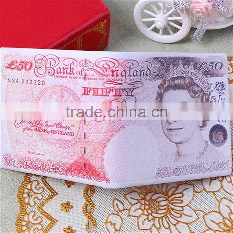 Wholesale good quality and cheap new design Men's Wallet Dollar shaped pattern purse