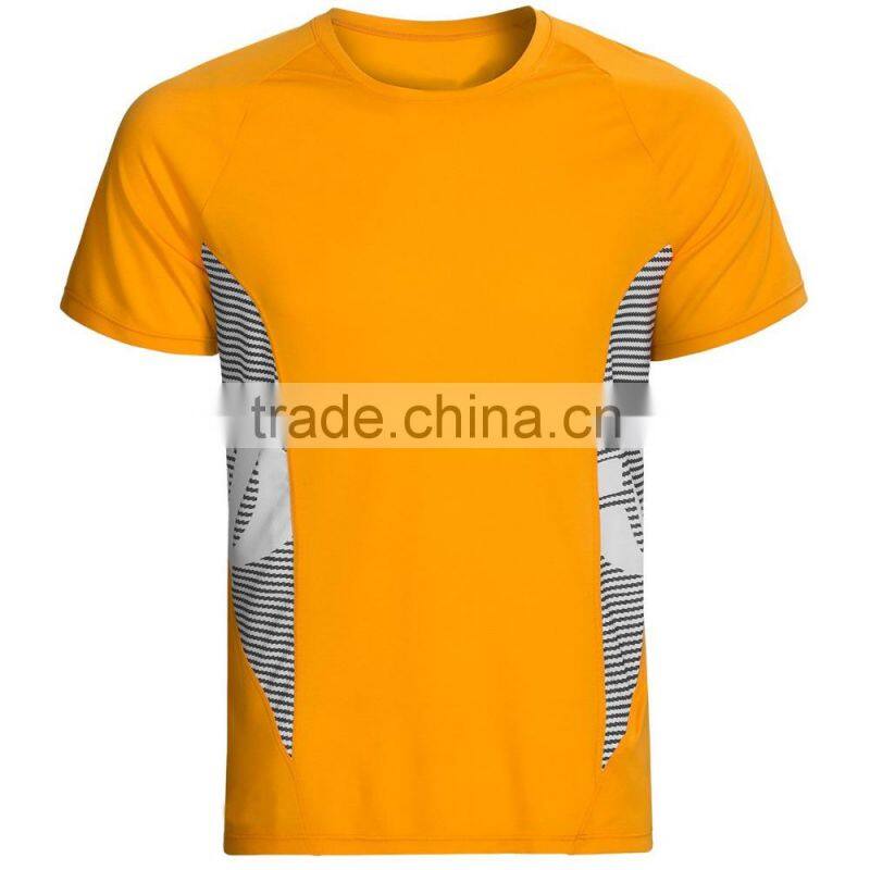 custom stripes comfortable bright color sport couple t-shirt design