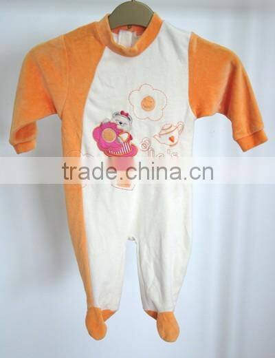 Wholesale flannel newborn baby jumpsuit