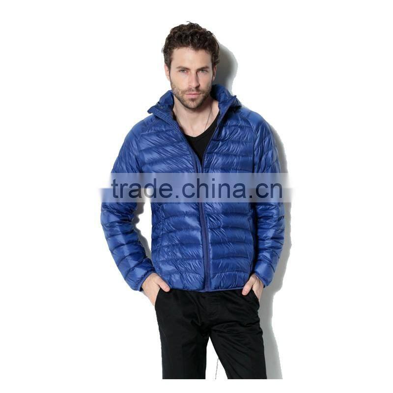 Shiny mens down jacket