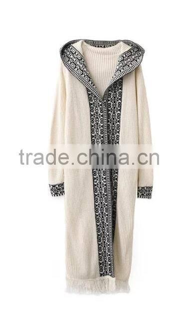 Runwaylover EY1054C New Fashion 2017 Ladies Long Style Embroidery Cardigan Coats