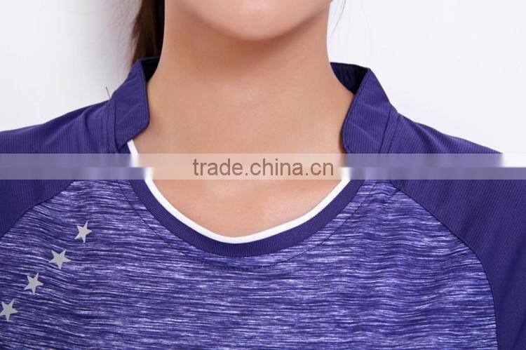 New polyester ladies volleyball uniform tennis sports clothing manufacturers