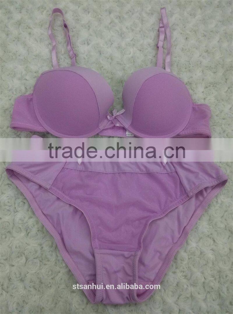 Lace transparent blace bra and panty sets is hot selling 2016