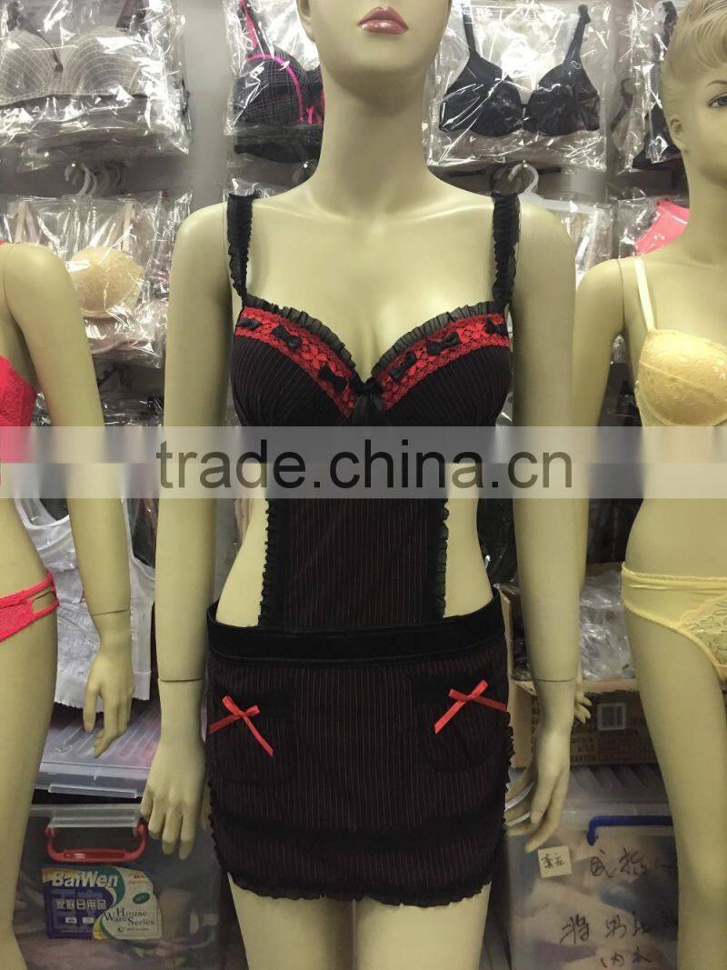 New arrival sexy baby doll with fantasitic decorative flower and lace