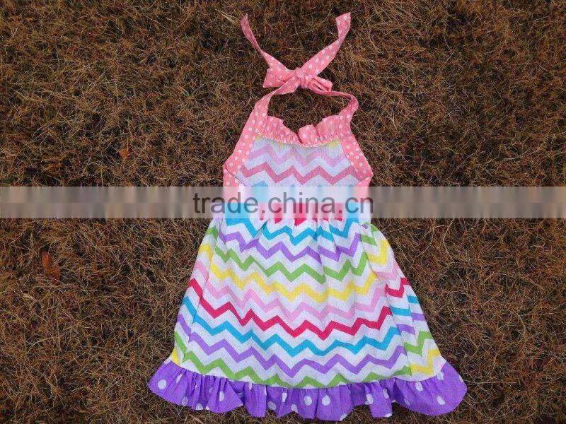 2015 new easter chevron pant set outfits with matching necklace and headband