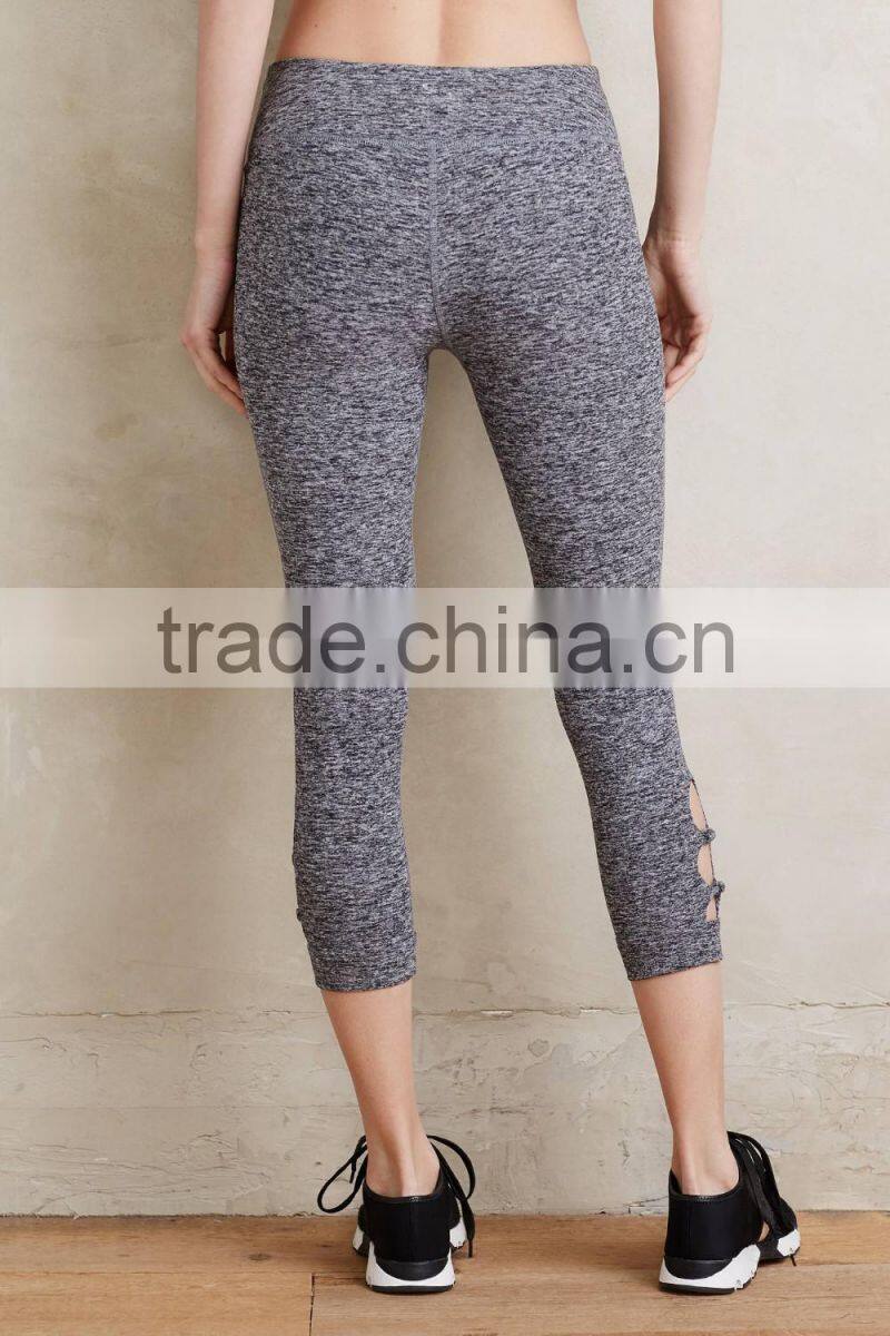 Custom Women Yoga Wear Polyester Spandex Dry Fit Sexy Gym Fitness Leggings