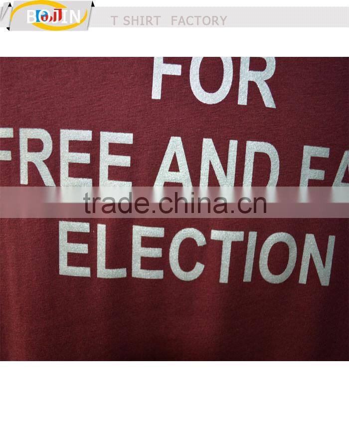 HOT!!!100%cotton advertising campaign t-shirt can add your logo