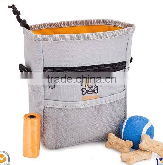 high quality Dog Treat Training Bag with Mesh Pouch for snack walking bag