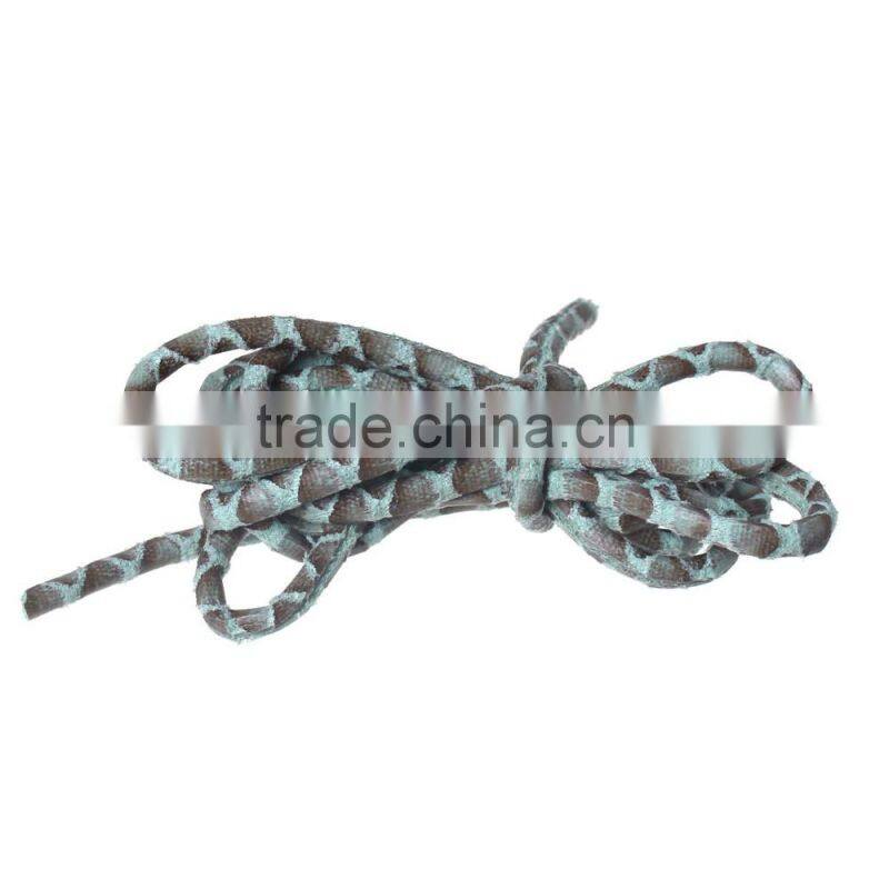 Wholesale Light Green Polyurethane Leather Jewelry Flat Thread Cord