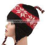 Wholesale Knitted Latest custom ski beanie hats with a ball
