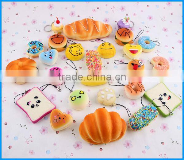Stress relase squishy Kawaii toys 15pcs/set PU Soft squishy slow rising toys