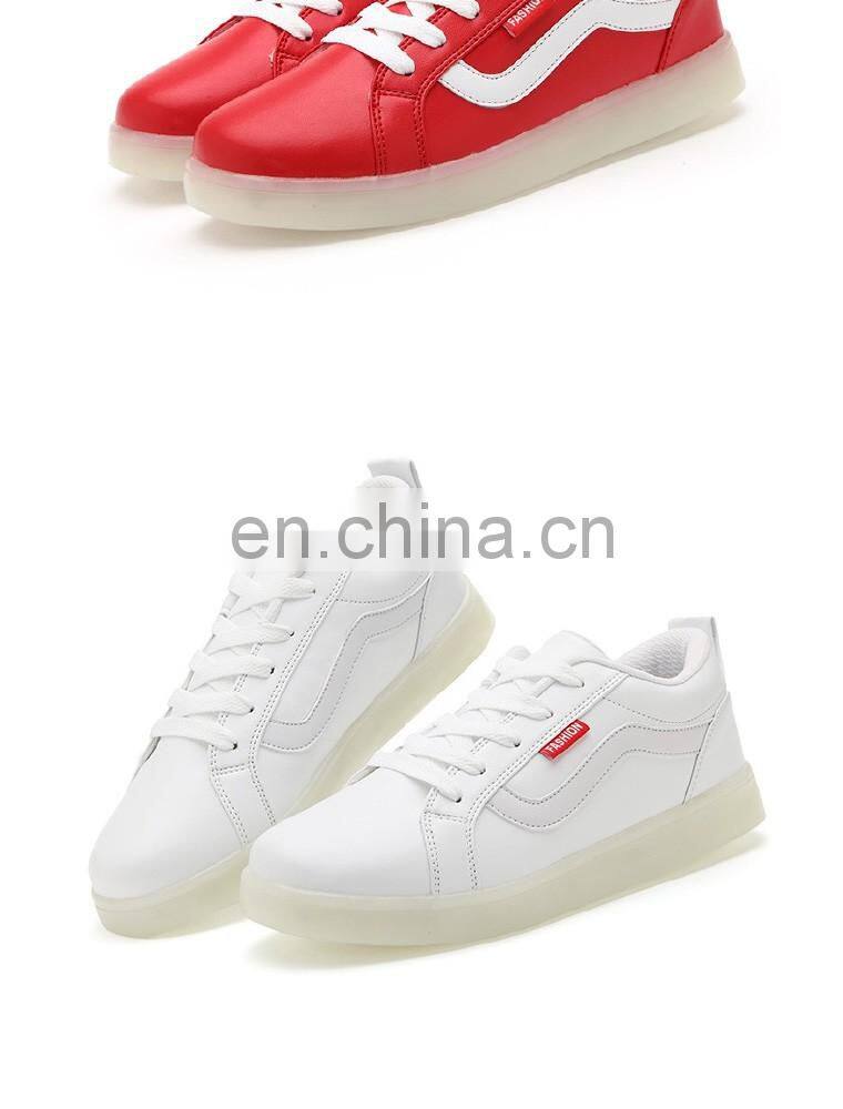 Wholesale New design Mens Womens night club shoes Large Size 46 Rechargeable Light Up LED Shoes Sneakers