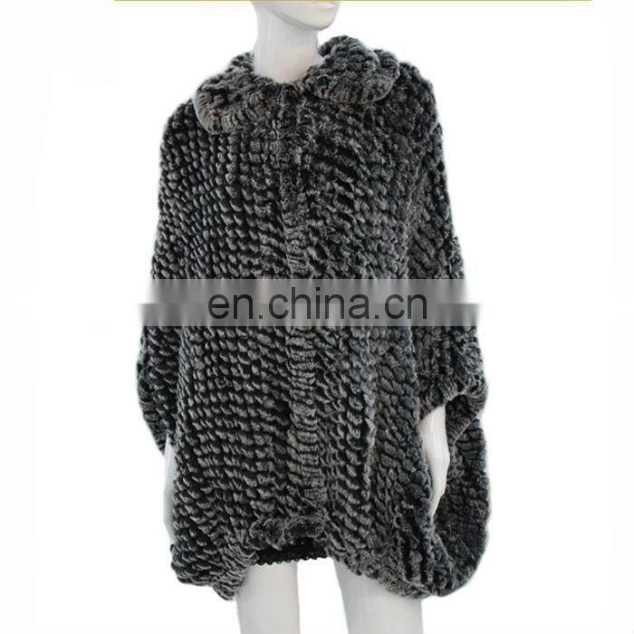 Genuine rabbit fur coat women's coat