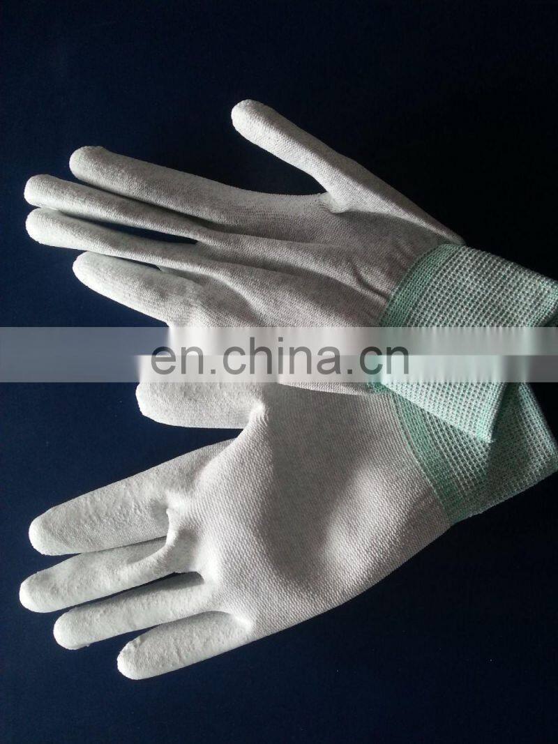 Static dissipative Nylon antistatic ESD palm fit gloves