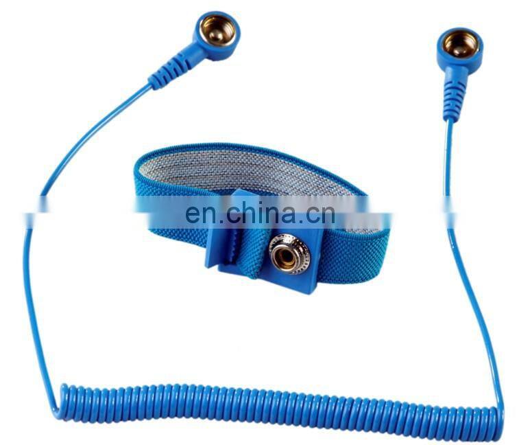 High quality professional custom wrist band economy antistatic esd fabric wrist strap