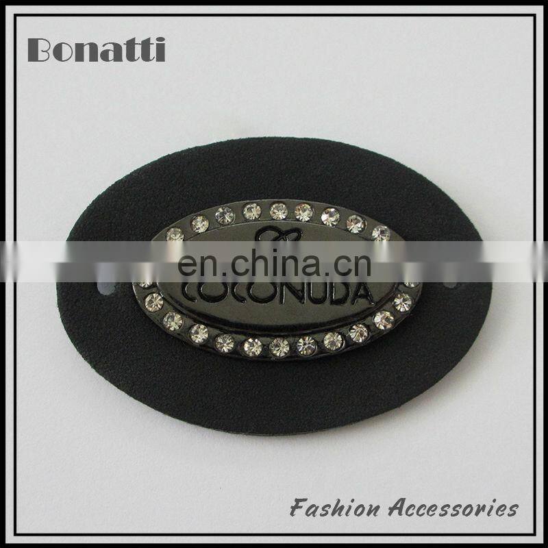 new design pu leather label or patches for garment