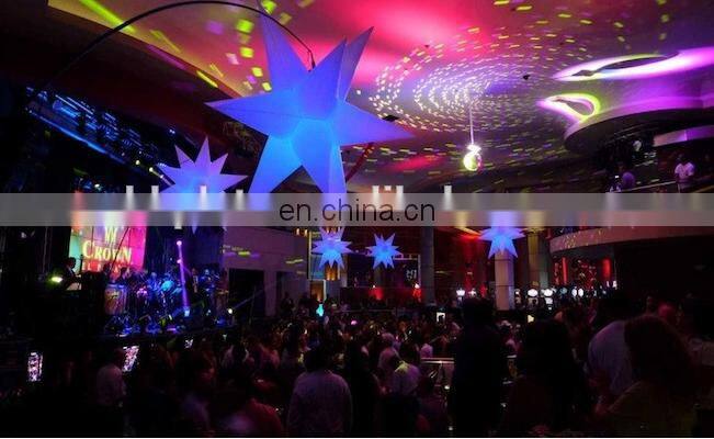 Party/Wedding/Club decorative lighting inflatable star, LED christmas inflatable star for ceiling hang