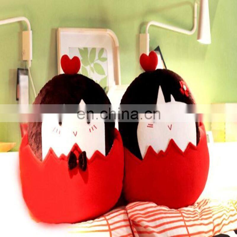 Customize lovely cartoon stuffed cute girl doll cushion plush pillow manufacture best quality and lowest price printed logo