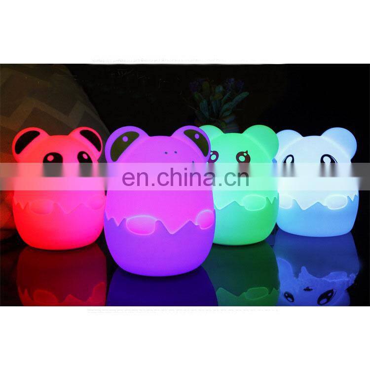 Night lighting lamp portable LED night light cute design bedside eye caring lamp