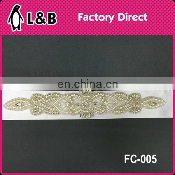 best selling crystal rhinestone belt for wedding dress