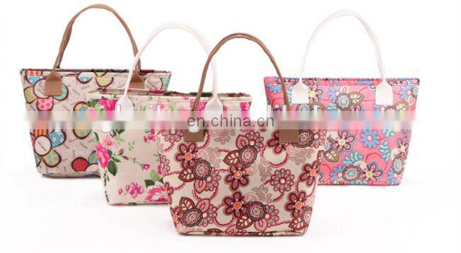 Wholesale fashion cooler bag polyester printing lunch bag from factory
