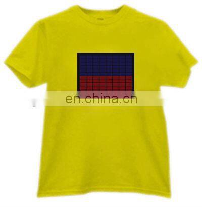 Glovion Led display t-shirt electronic music flashing voice control t-shirt