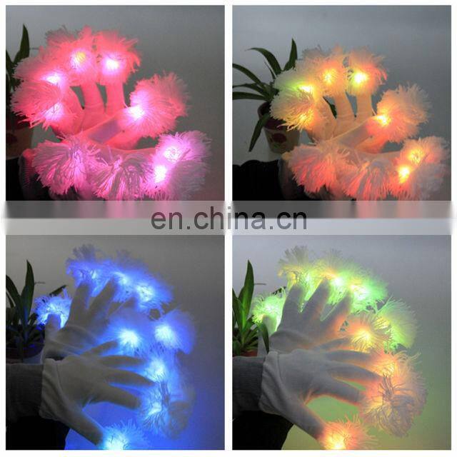 Festival cheap led gloves LED Flash Luminous glove Fluorescence glove for Christmas