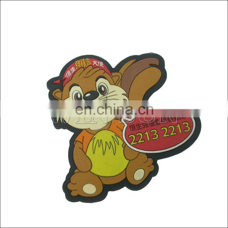 Cute PVC coasters/cup pad as promotion or business gift