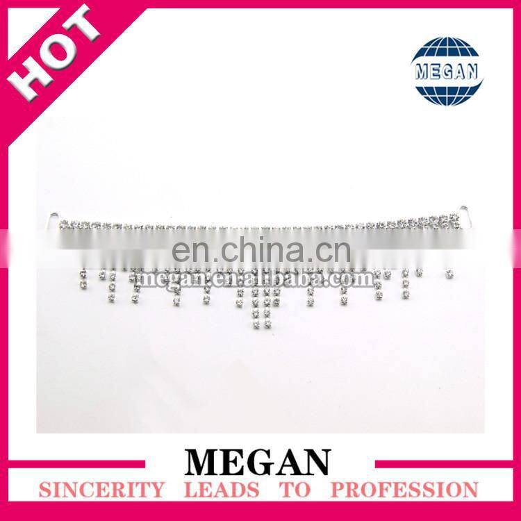 Tassel shape crystal bikini connectors colorful connector for bikini