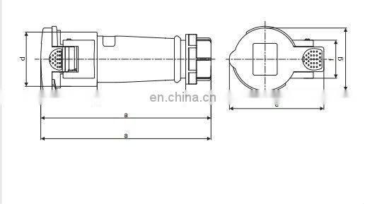 Saip Group CEE/ IEC International Standard electrical connectors 3 poles / 32A / 110VAC type